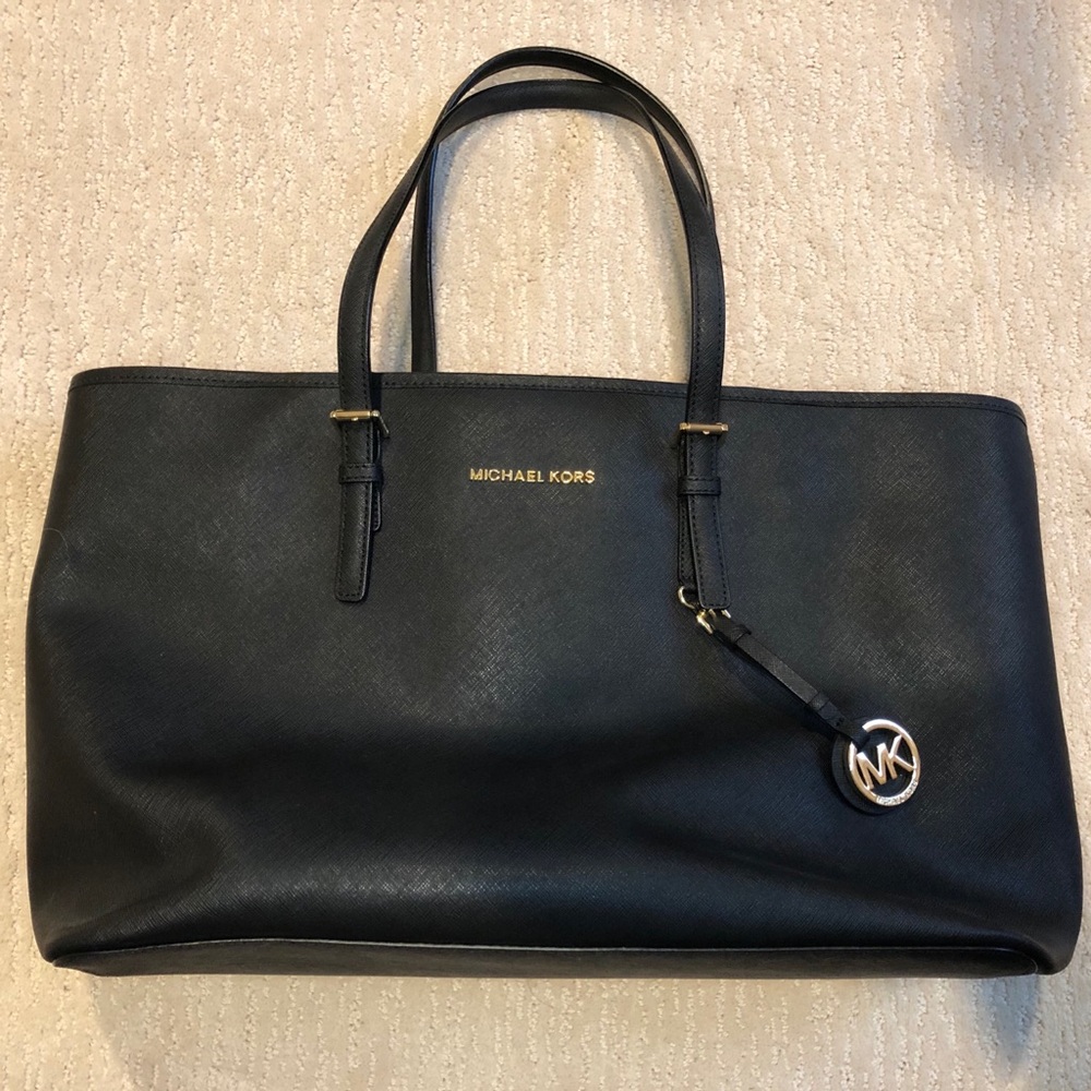 Michael Kors Black Jet Set Travel Tote